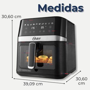Oster Freidora De Aire Digital, Recubrimiento Oster Diamondforce, 6l De Capacidad, 10 Programas Automáticos, Ckstaf60wddf + 300 Forros Desechables Pa Oster Freidora De Aire Digital, Recubrimiento Oster Diamondforce, 6l De Capacidad, 10 Programas Automáticos, Ckstaf60wddf + 300 Forros Desechables Pa