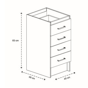 Mueble De Cocina Mobitex Acacia Arena