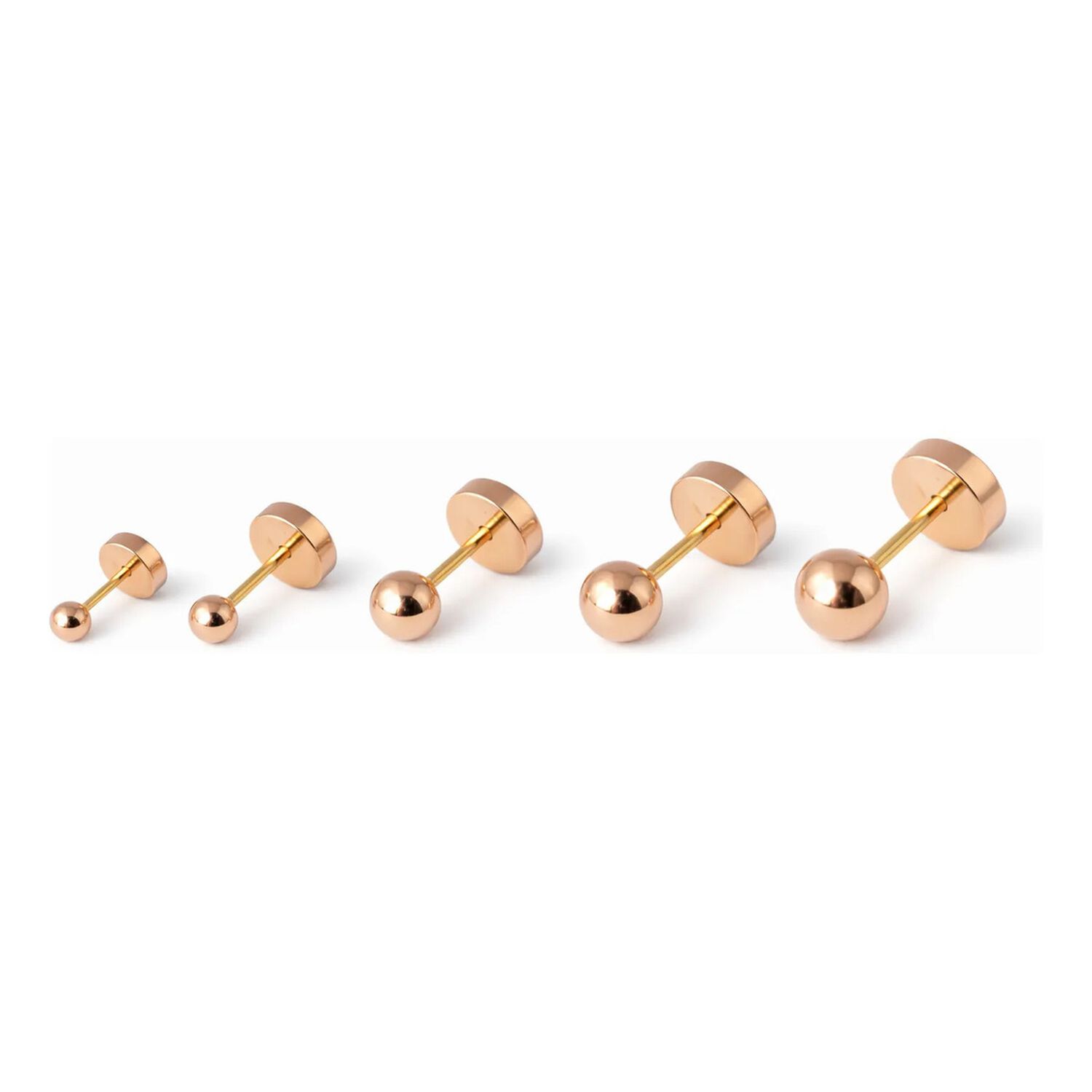 Aros Abridores Bolita 6 Mm No6 Oro 14k - Primeros Aros Dorado image number 3.0