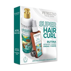 Set Capilar Ondas Y Rizos Crema Para Peinar + Óleo Antifrizz Argán