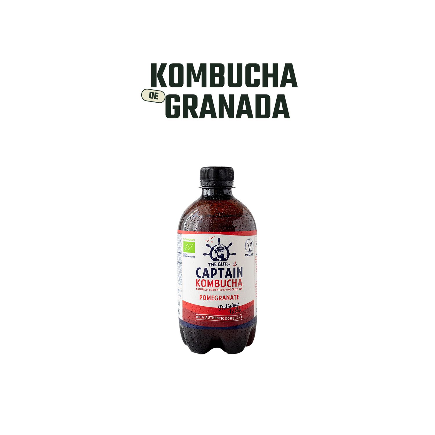Kombucha Org&aacute;nica Granat Gutsy Captain 1 X 400 Ml image number 2.0