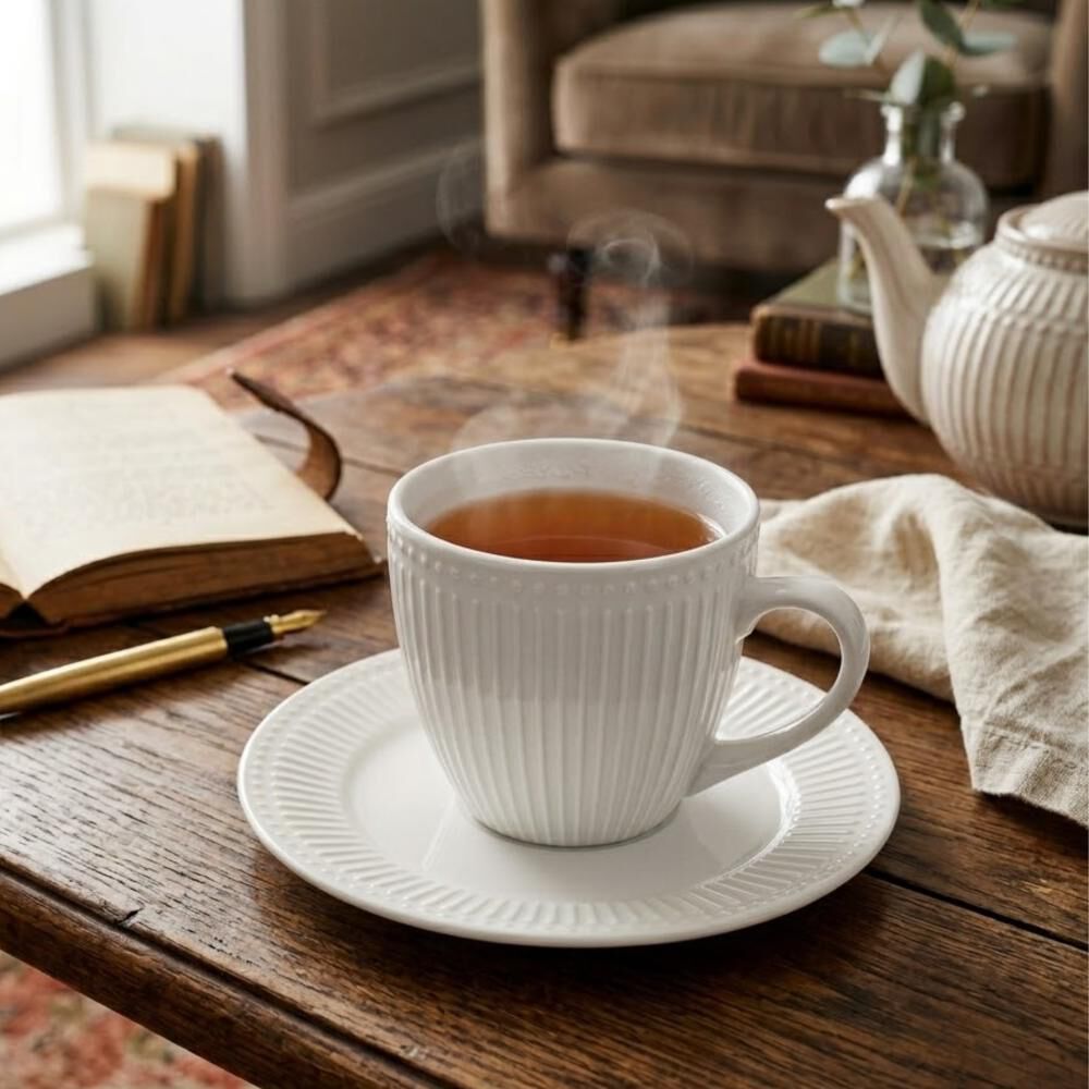 Set 6 Tazas Con Platillo Decorexpress Abbey image number 1.0