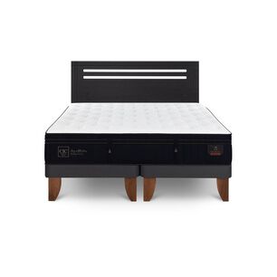Cama Europea Cic Linea Premium / 2 Plazas / Base Dividida + Respaldo
