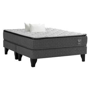 Cama Europea Celta Astral / 2 Plazas / Base Dividida + Almohadas