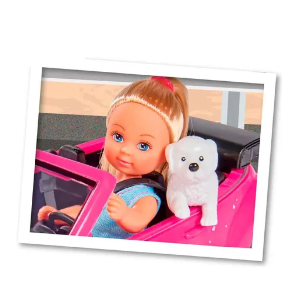 Juguete Figura Evi Con Mascota Y Auto Paseo Infantil image number 2.0