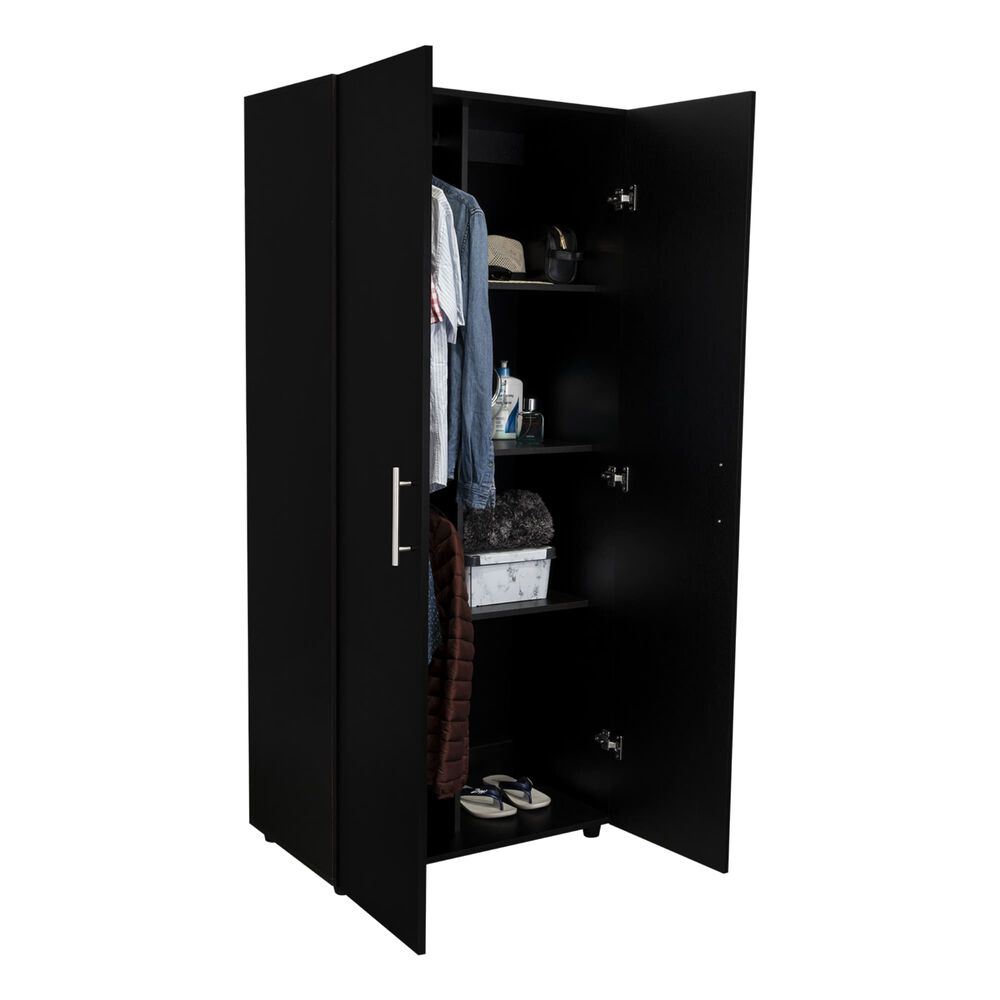 Closet 2 Puertas Fm Melmaina 180x80x48 Cm Negro image number 1.0