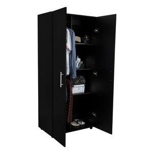 Closet 2 Puertas Fm Melmaina 180x80x48 Cm Negro