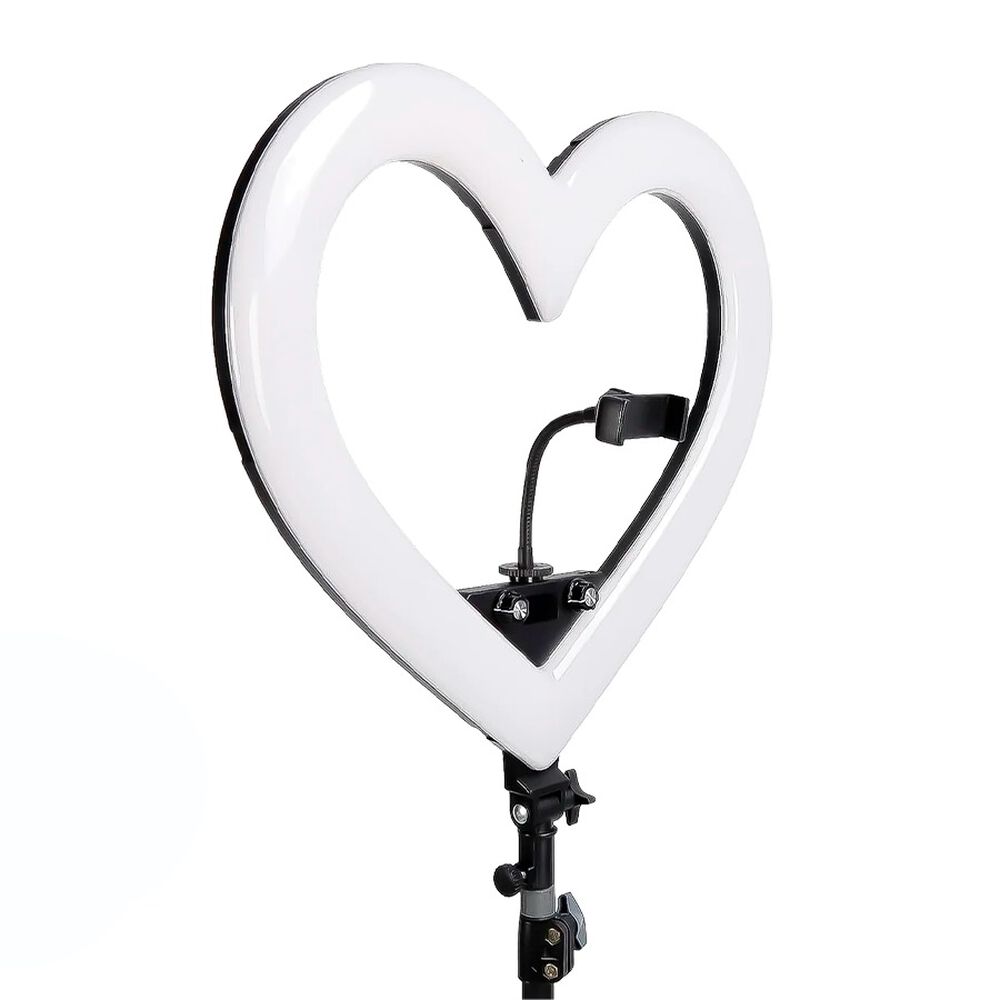 Aro De Luz Forma De Coraz&oacute;n 10 Pulgadas 26 Cm Rgb image number 0.0