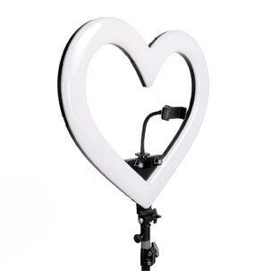 Aro De Luz Forma De Coraz&oacute;n 10 Pulgadas 26 Cm Rgb