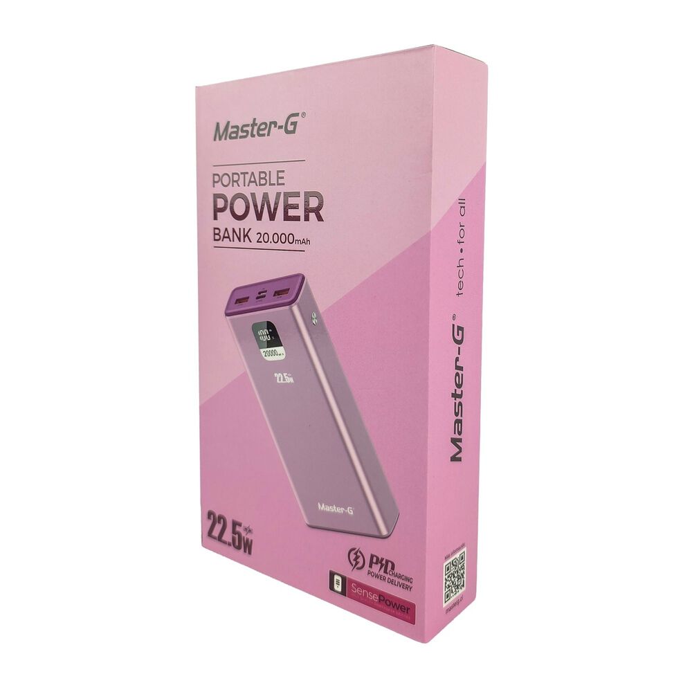 Bater&iacute;a Externa Power Bank 20000 Mah 22.5w Ucp20ppd Rosada image number 3.0