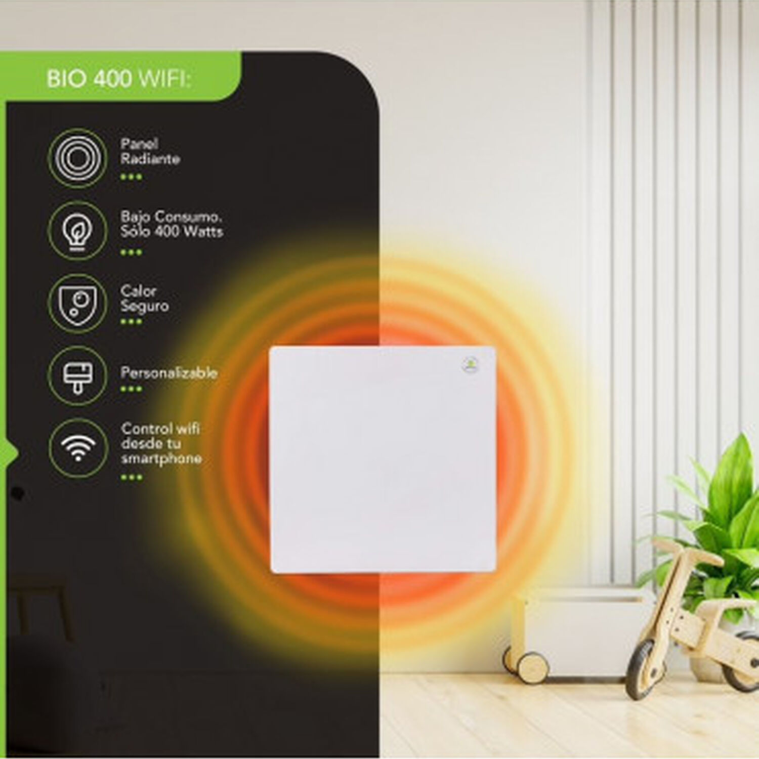 Panel Electrico Bajo Consumo Bio400 Wifi image number 1.0