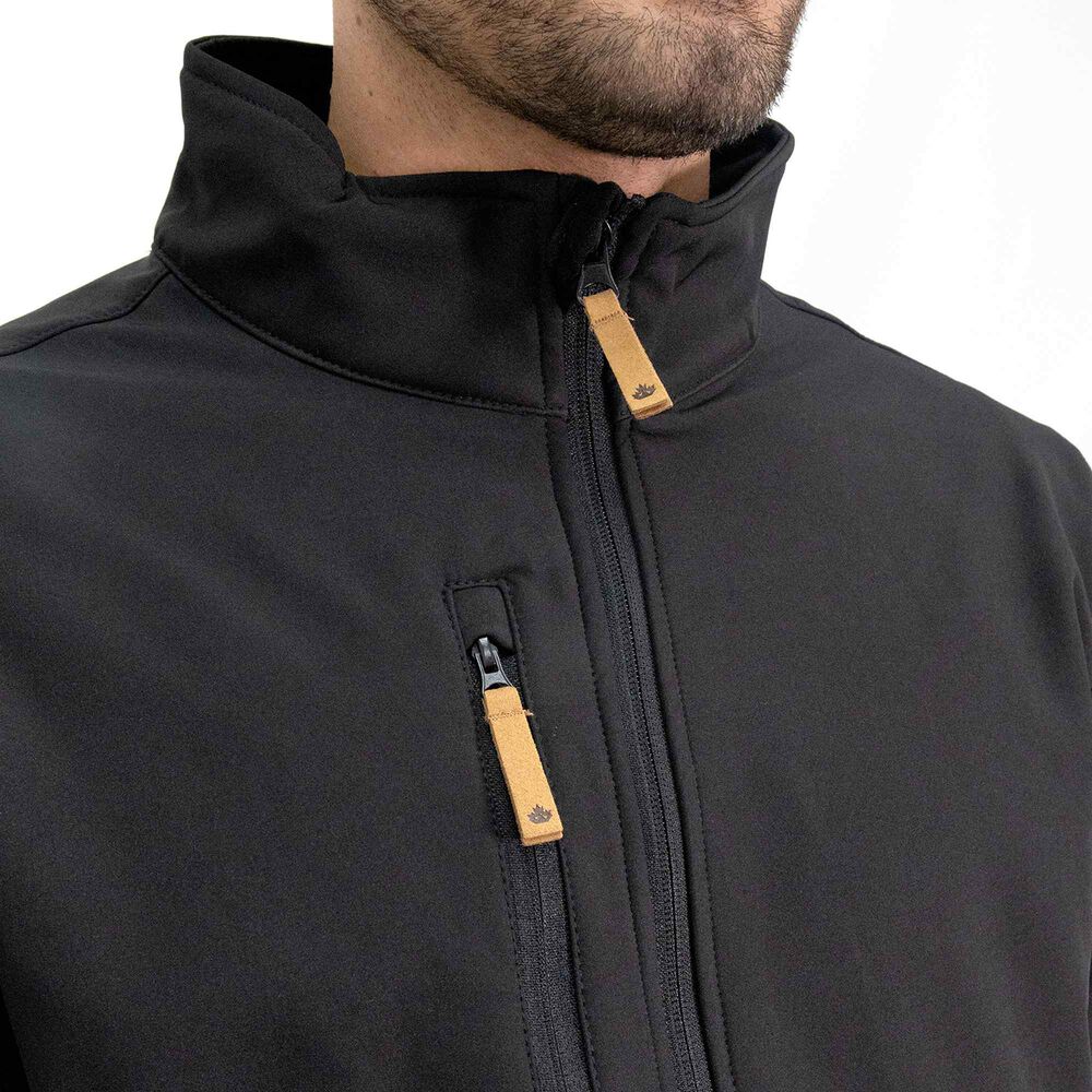 Softshell Quebec Lobo Negro Hombre image number 4.0