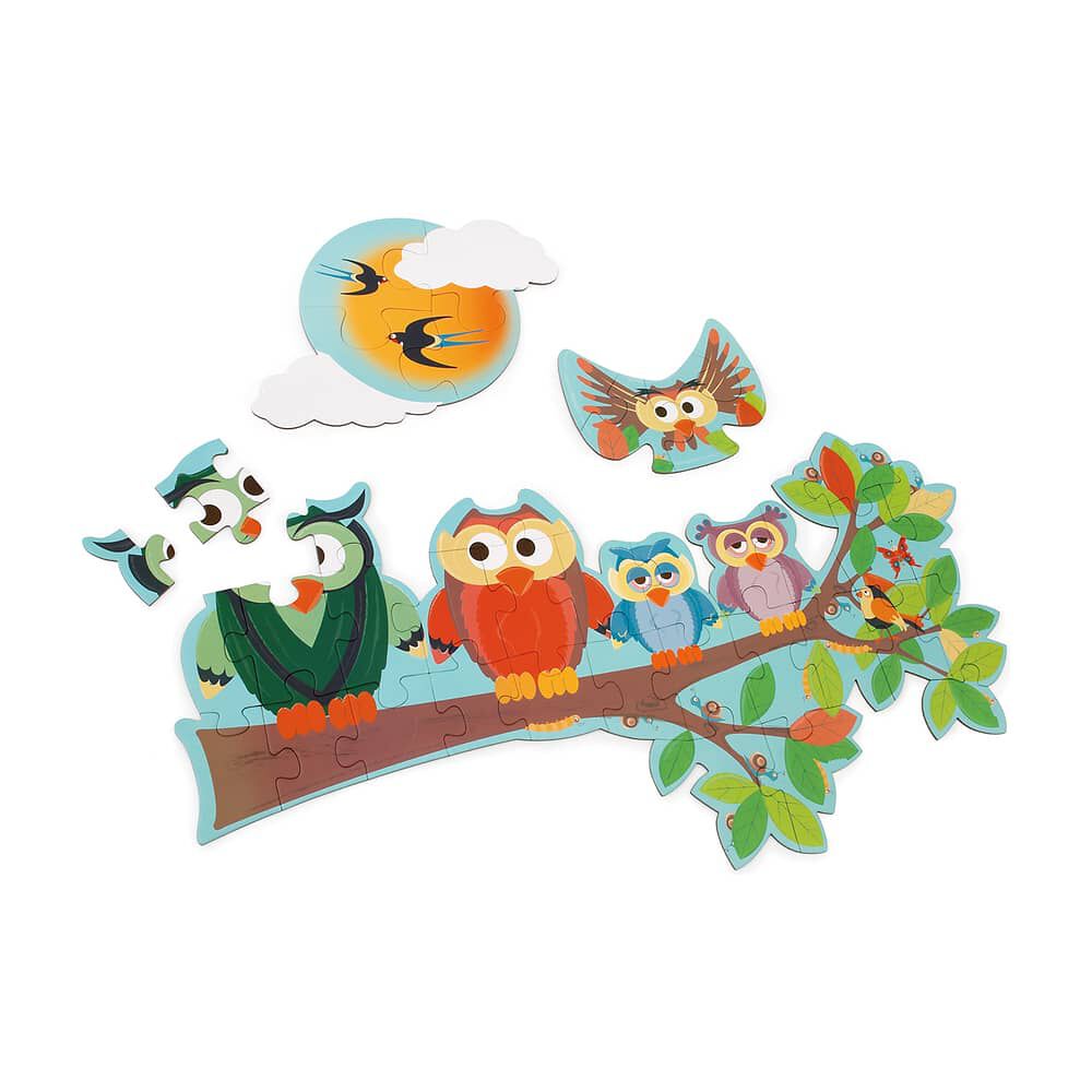 Puzzle 39pcs Doble Con Forma Buho Scratch Europe image number 2.0