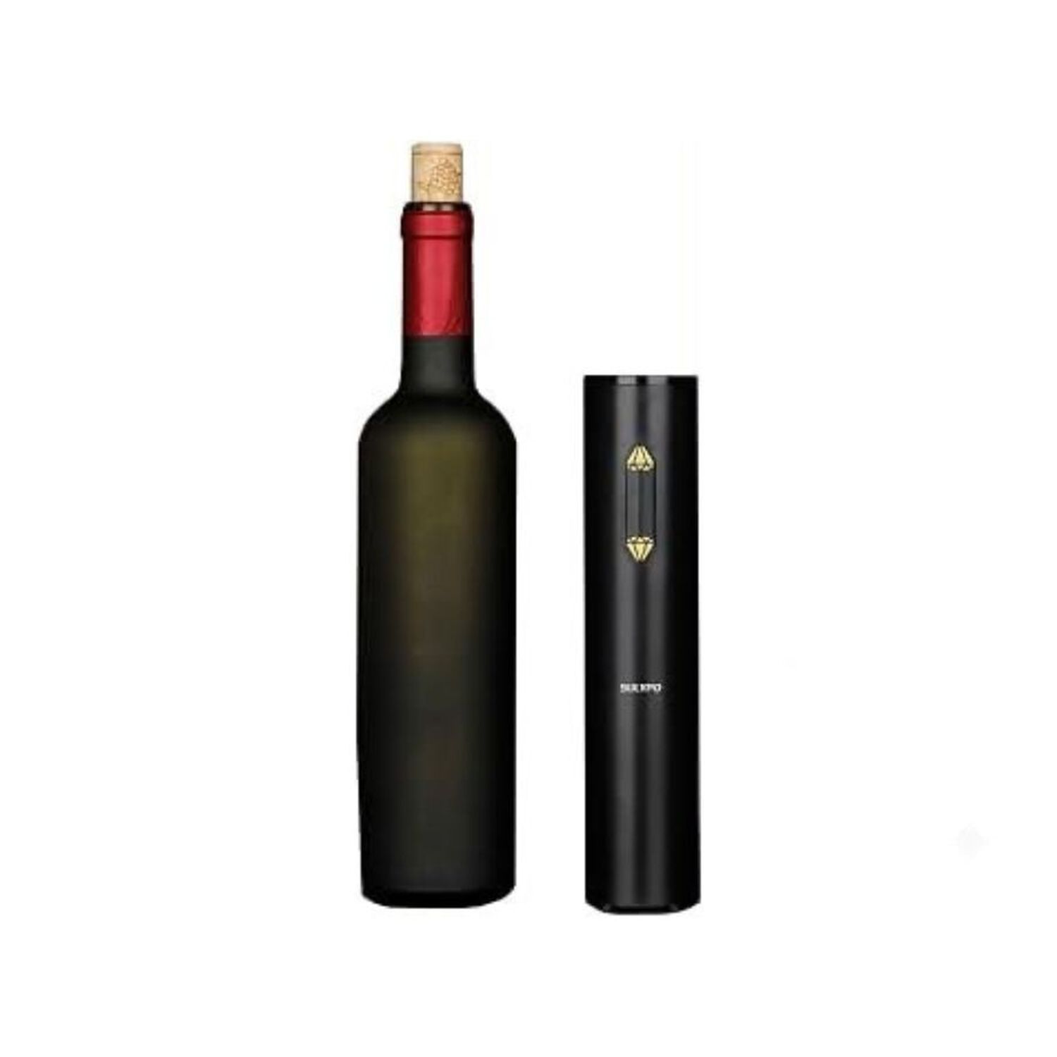 Sacacorcho El&eacute;ctrico Autom&aacute;tico De Vino Negro Con Tap&oacute;n Al Vac&iacute;o image number 4.0