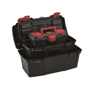 Combo Caja Herramientas 19 + 16 + 11 Negro/rojo Material Reciclado - X12211 - Rimax