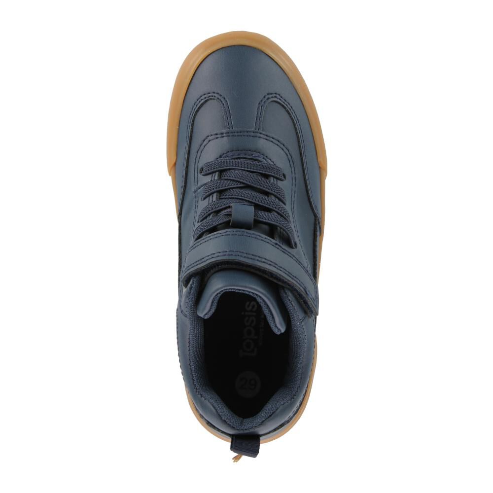 Zapatilla Infantil Niño Topsis Navy image number 4.0