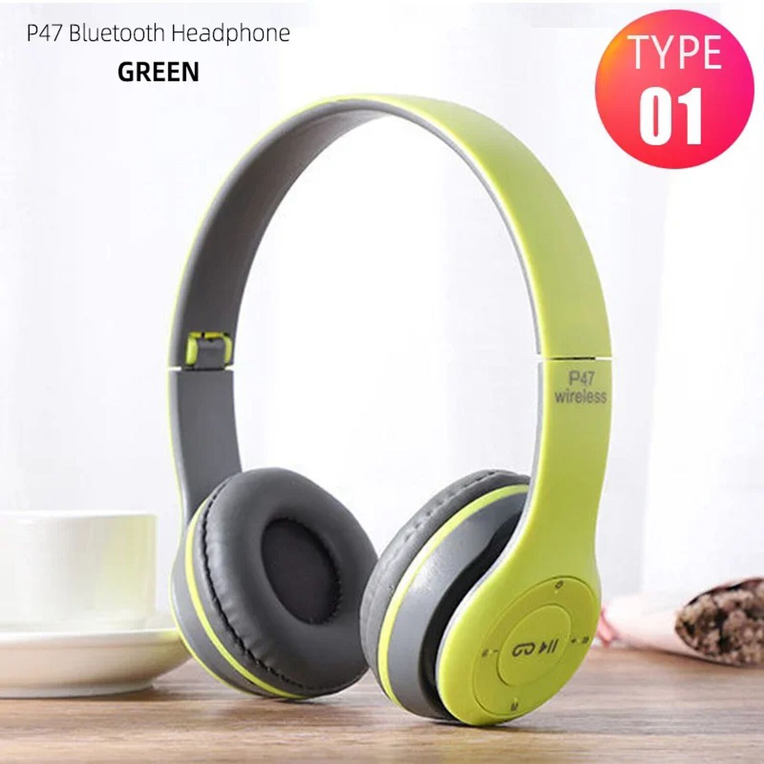 Aud&iacute;fonos Bluetooth Inalambricos On Ear Grandes P47 Micro Sd Recargable Usb image number 2.0
