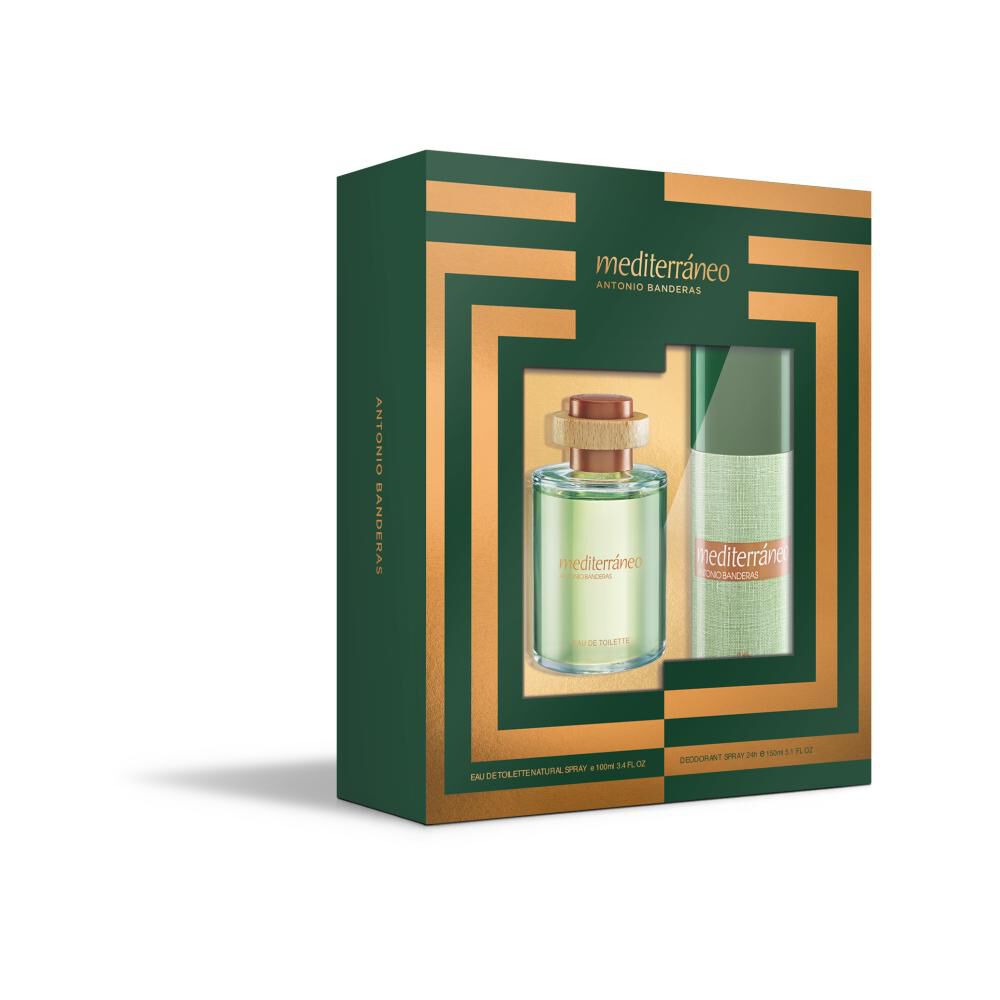 Set De Perfumería Mediterraneo Antonio Banderas / Edt 100 Ml + Desodorante 150 Ml