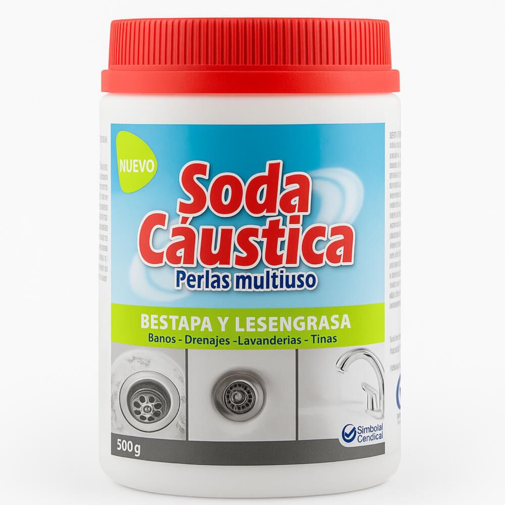Soda Cáustica En Perlas Pote 1/2kg Passol Original image number 0.0