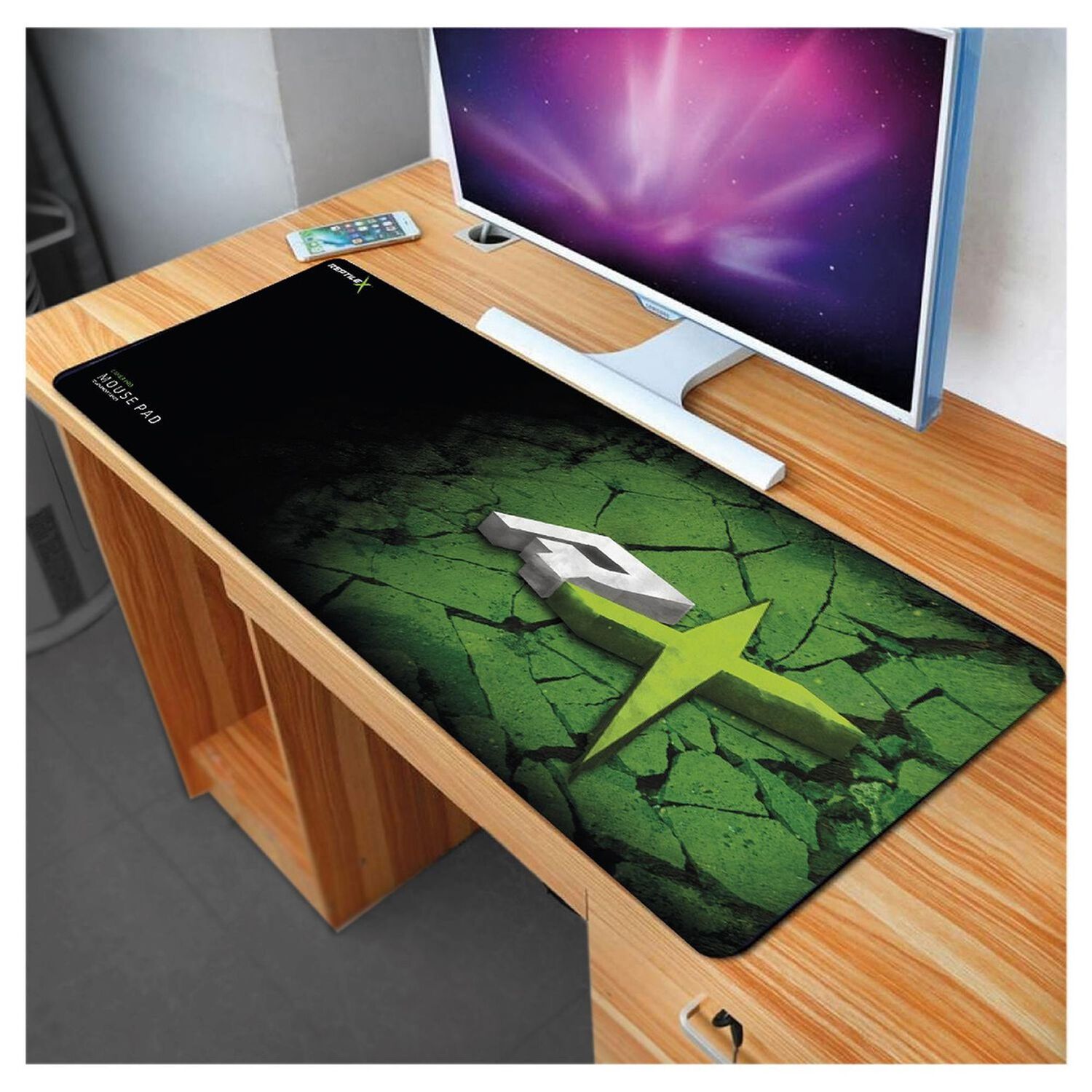 Mouse Pad Gamer 70x30cm Reptilex Green Edition Rx0009 image number 5.0