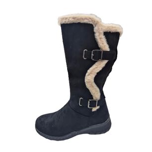 Bota De Invierno Mujer Negro Larga