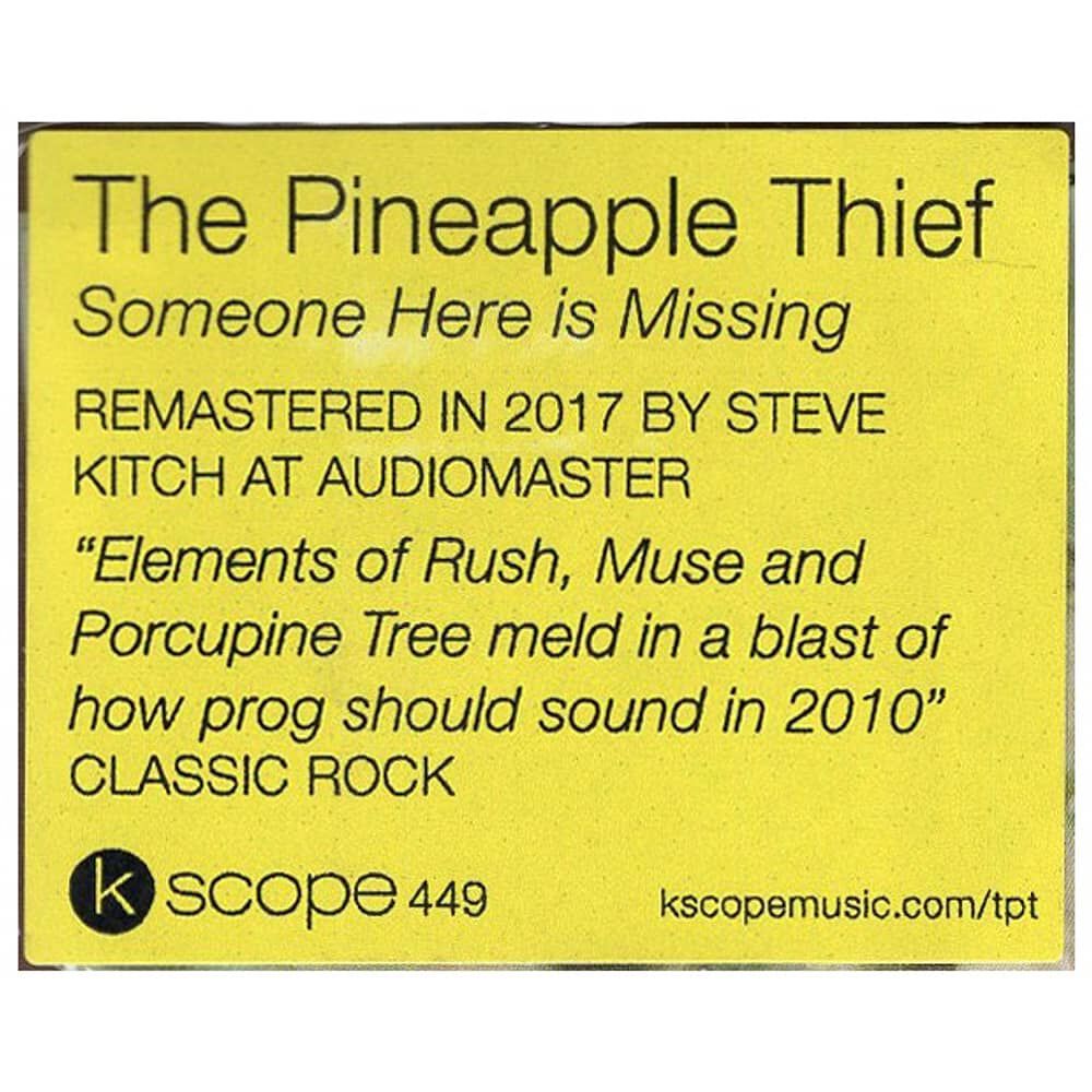 Pineapple Thief - Someone Here Is Missing (5 Bonus Track) | Cd image number 4.0