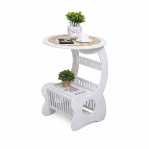 Velador Mesa Minimalista Auxiliar Revistero Hogar