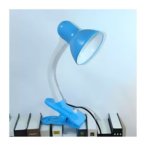 Lámpara Escritorio Led Flexible Direccional Clip Luz Led Azul