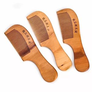 Peine Para Cabello De Madera Caf&eacute;