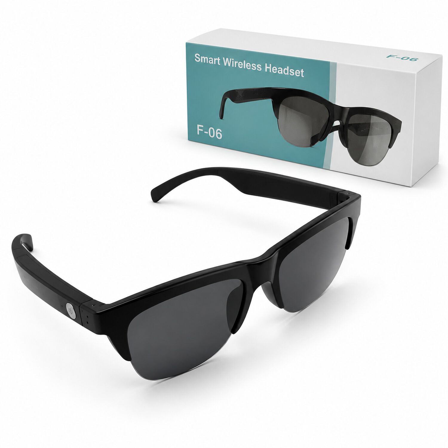 Gafas Lentes Inal&aacute;mbricas Inteligentes De Sol F06 Bluetooth image number 3.0