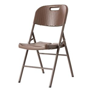 Silla Plegable Con Asa Color Caf&eacute;