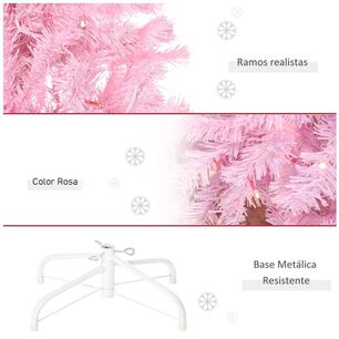 &Aacute;rbol Navide&ntilde;o Artificial Altura 180cm Color Rosa