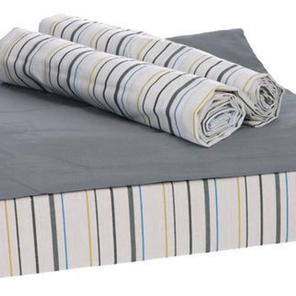 Sabana Andes Estampada 180 Hilos Listado 101 2 Plaza image number 1.0