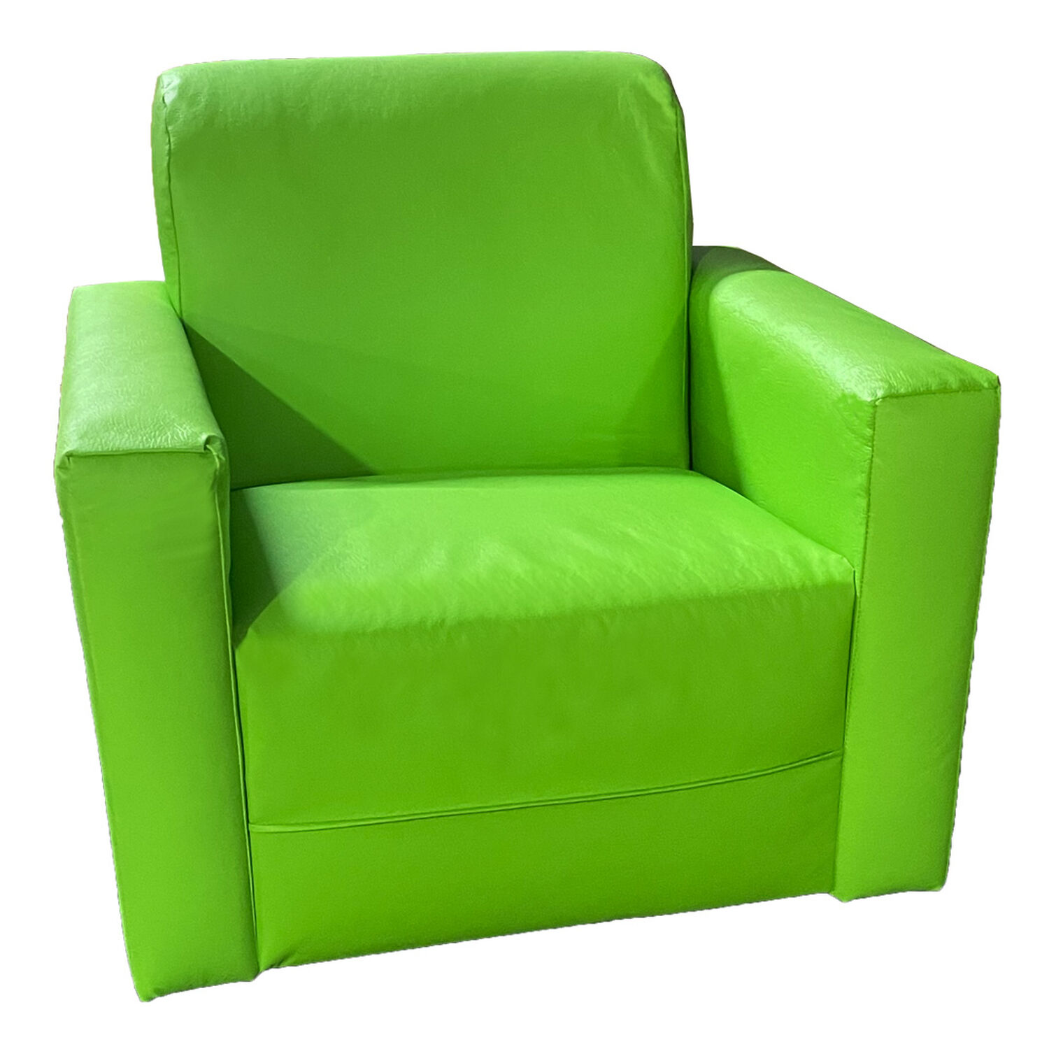 Sillon Mini Infantil Tomas Verde Manzana Cuero image number 1.0