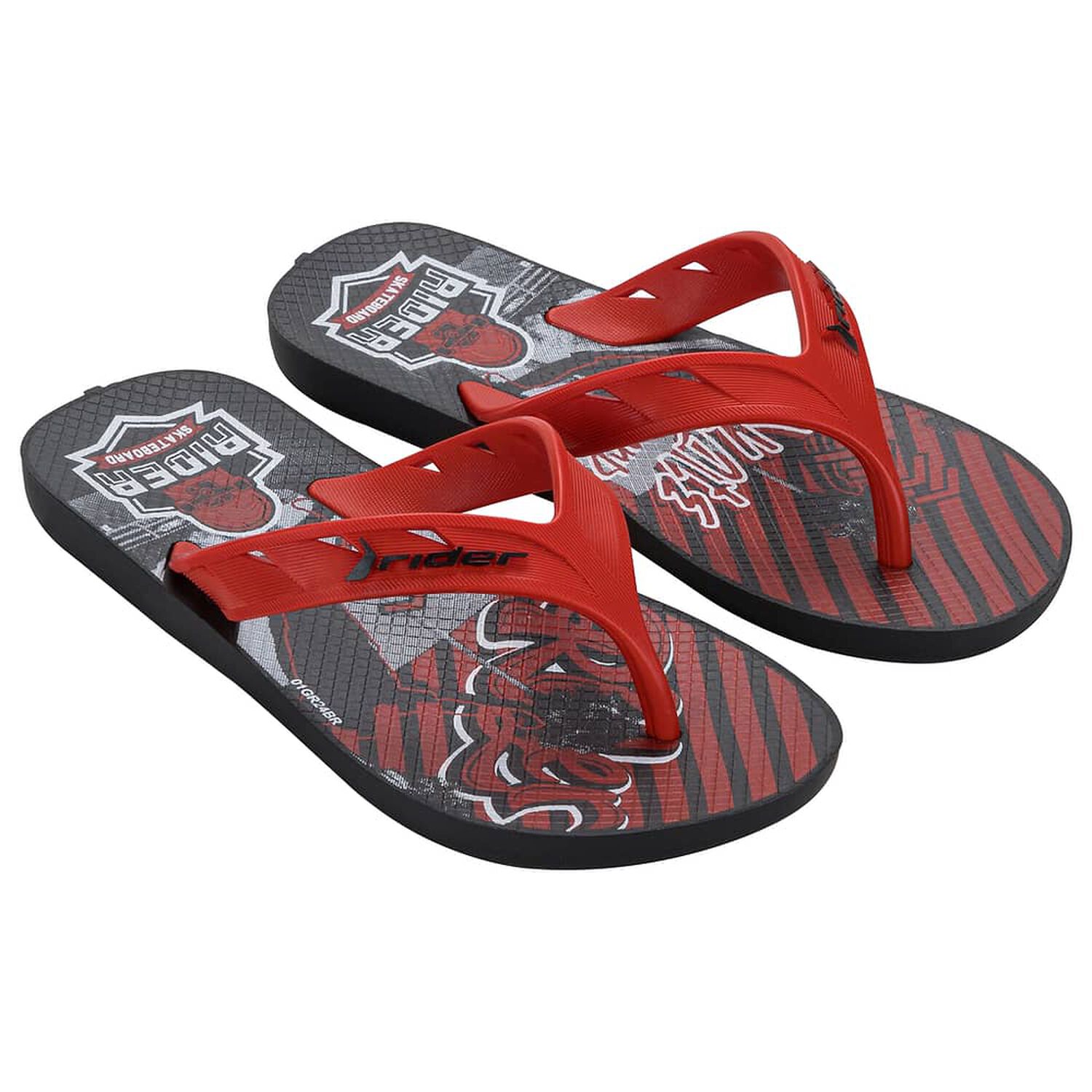 Sandalia Ni&ntilde;o Negro/rojo Street Joy Rider image number 0.0