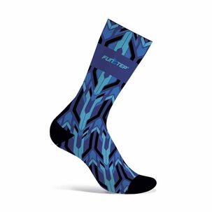 Calcetines Funstep Ciclismo Azul Claro/azul Oscuro M 36-39
