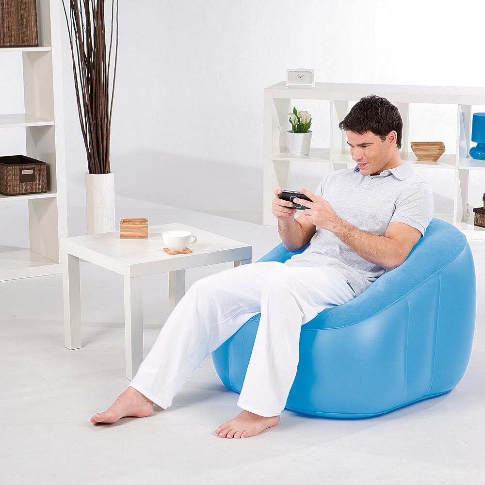 Sillón Inflable Bestway Comfi Cube Azul image number 1.0