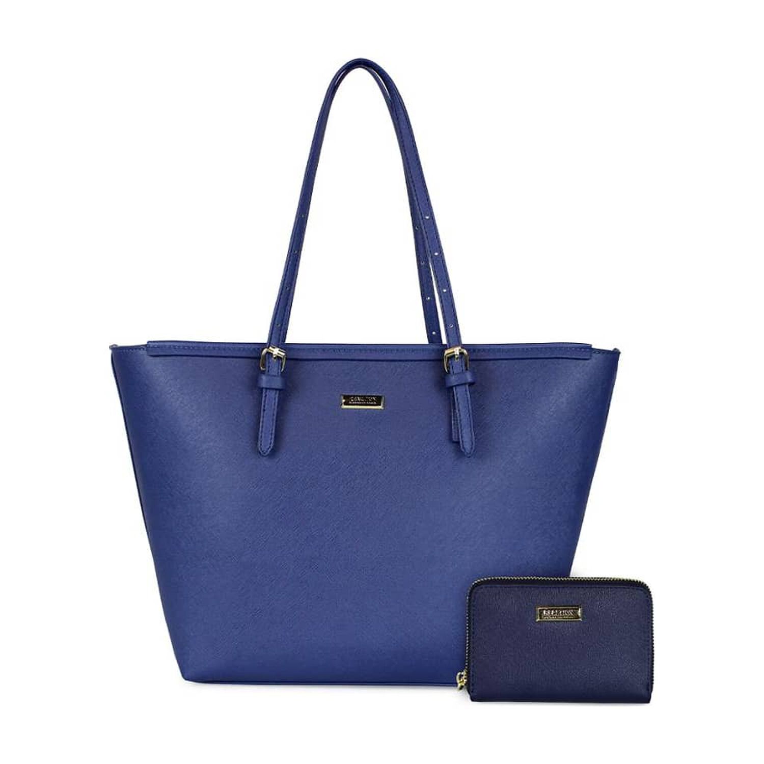 Cartera Tempo + Billetera Trifold Azul Kenneth Cole image number 0.0