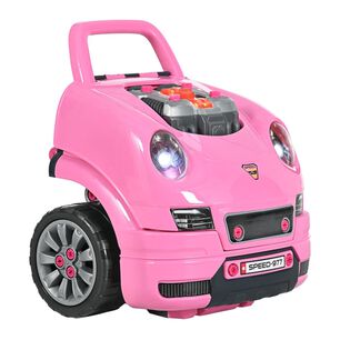 Juguete Auto Para Reparar Con Luces Sonidos Y Accesorios Rosa
