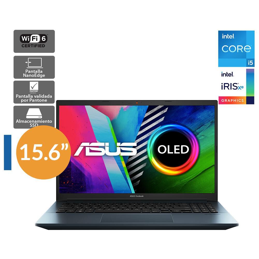 Notebook 15.6'' Asus Vivobook Pro Oled K3500 / Intel Core I5 / 8 GB RAM / Intel Iris X Graphics / 512 GB SSD image number 0.0