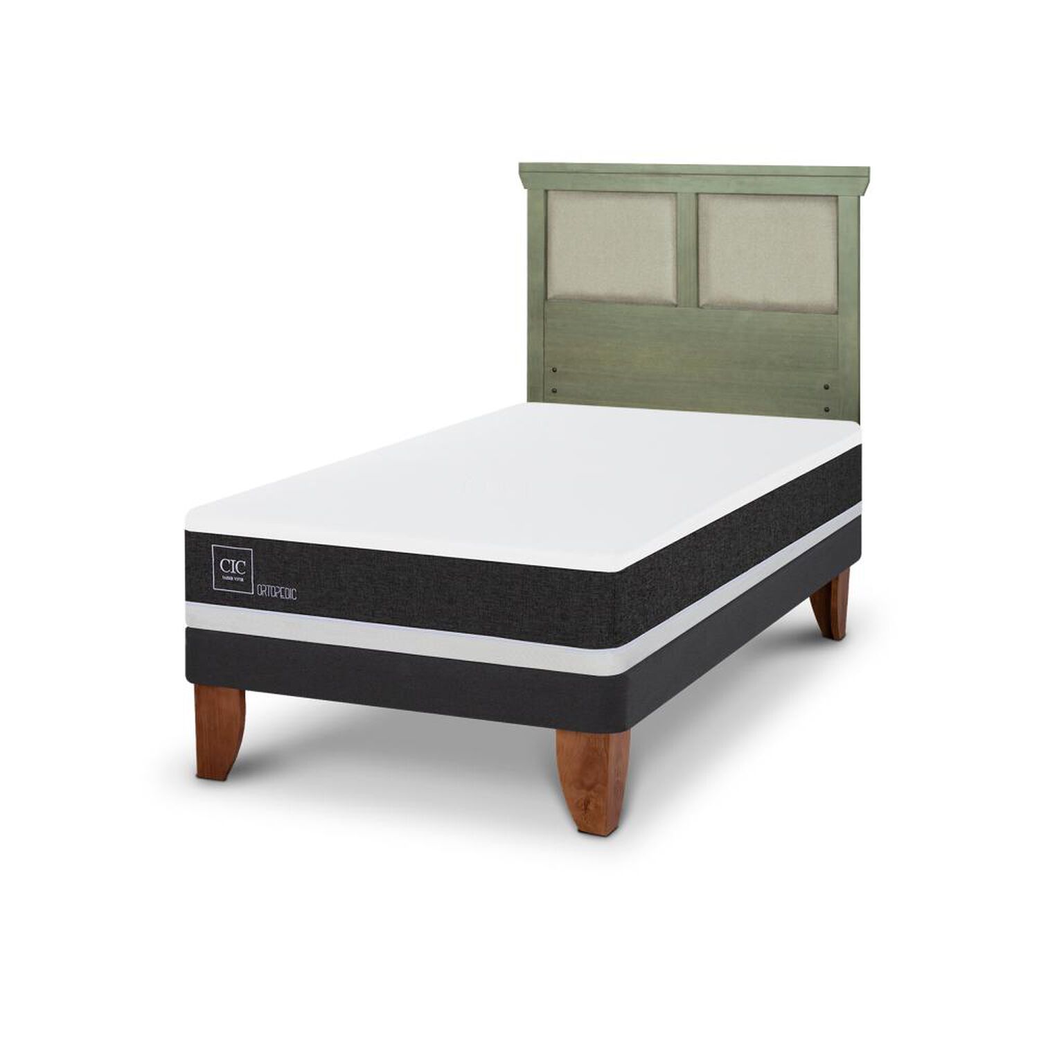 Cama Europea Cic Ortopedic / 1.5 Plazas / Base Normal + Respaldo image number 5.0
