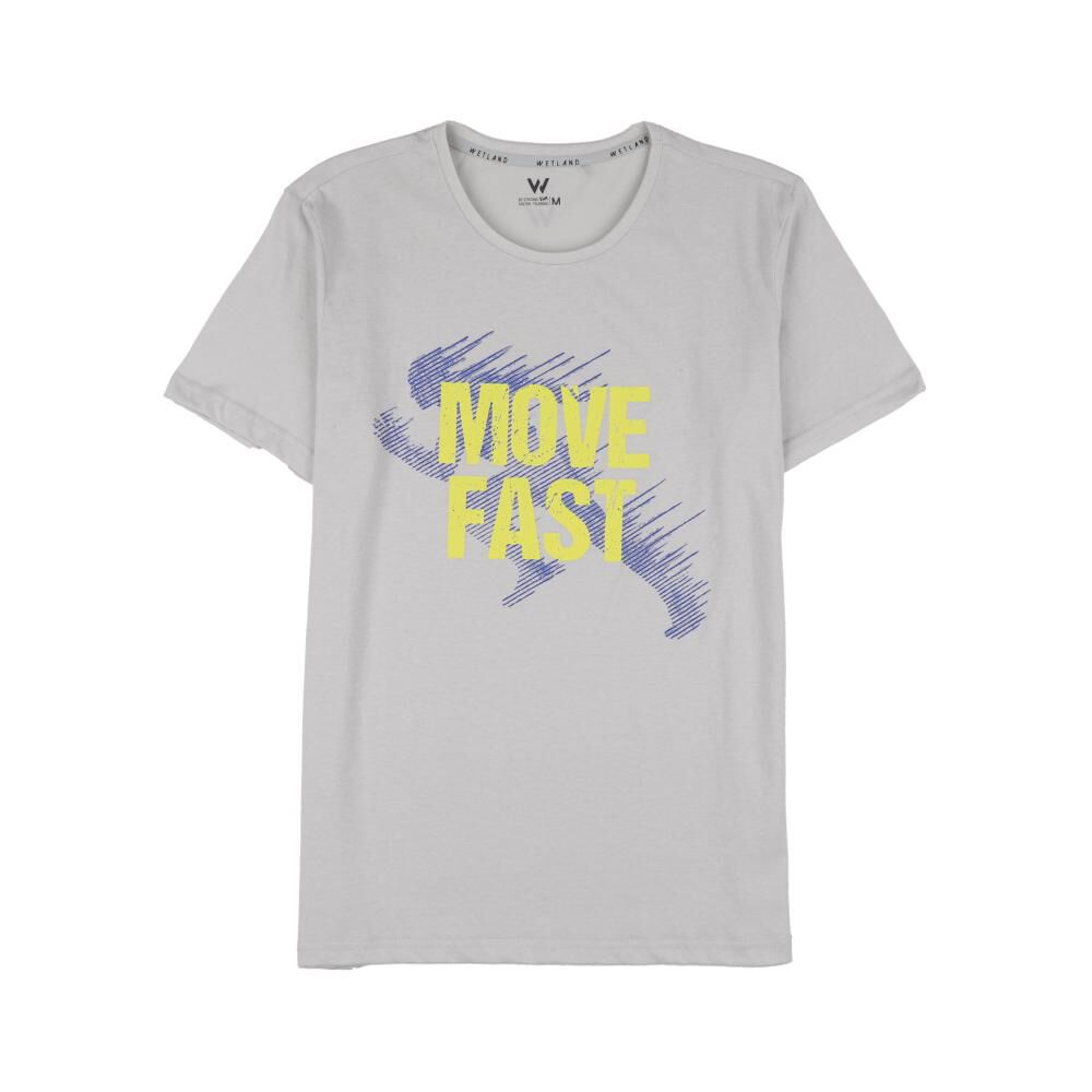 Polera Deportiva Manga Corta Estampado Hombre Wetland image number 0.0