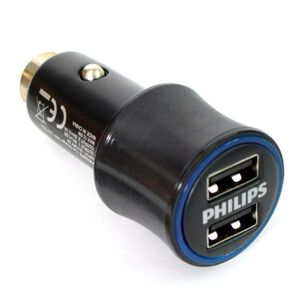 Cargador Para Automovil 2 Usb Carga Ultra Rapida 3.1a Negro Dlp2553v