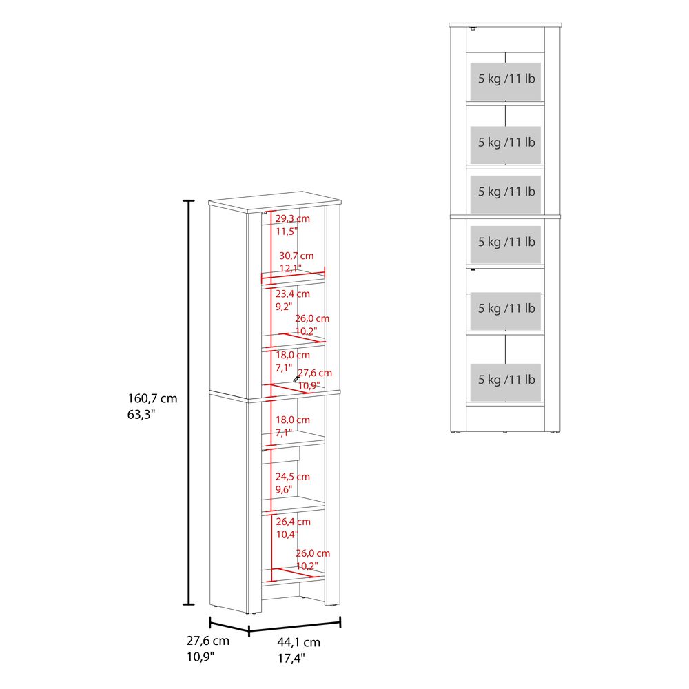 Estante Baño Organizador 2 Puertas Negro image number 7.0