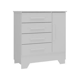 Comoda Di Poretti Design Catavento / 1 Puerta / 4 Cajones