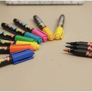 Libro Para Colorear Mandala Premium + 24 Lapic&eacute;s Acrilicos