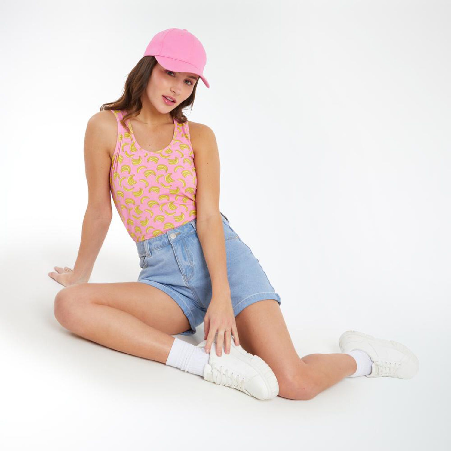 Polera Microprint Sin Mangas Cuello Redondo Mujer Freedom image number 1.0