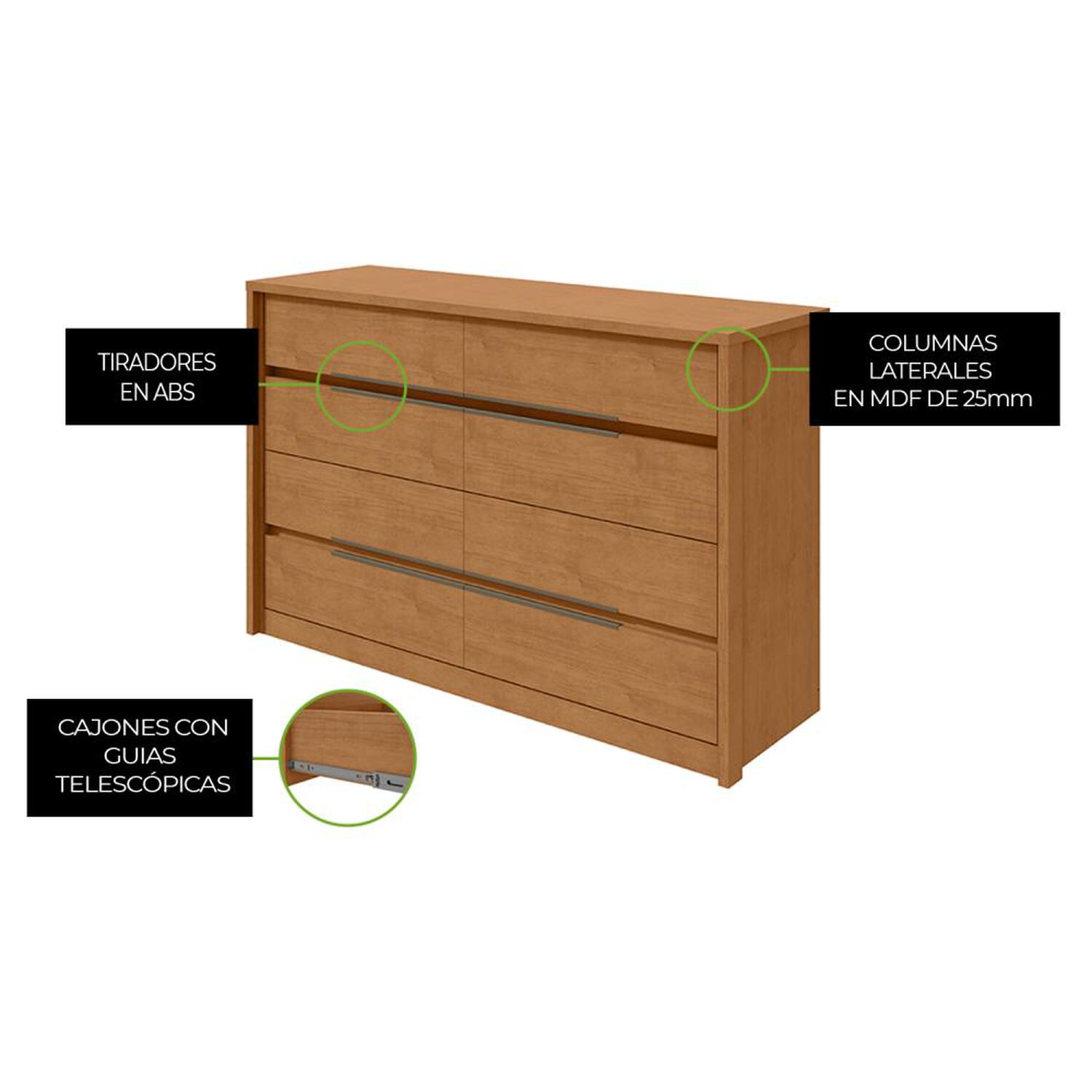 Comoda Di Poretti Design Comoda Urban / 8 Cajones image number 1.0