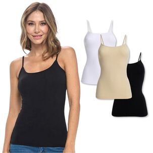 Pack 6 Poleras Mujer Sin Mangas Elasticada Colores Surtidos