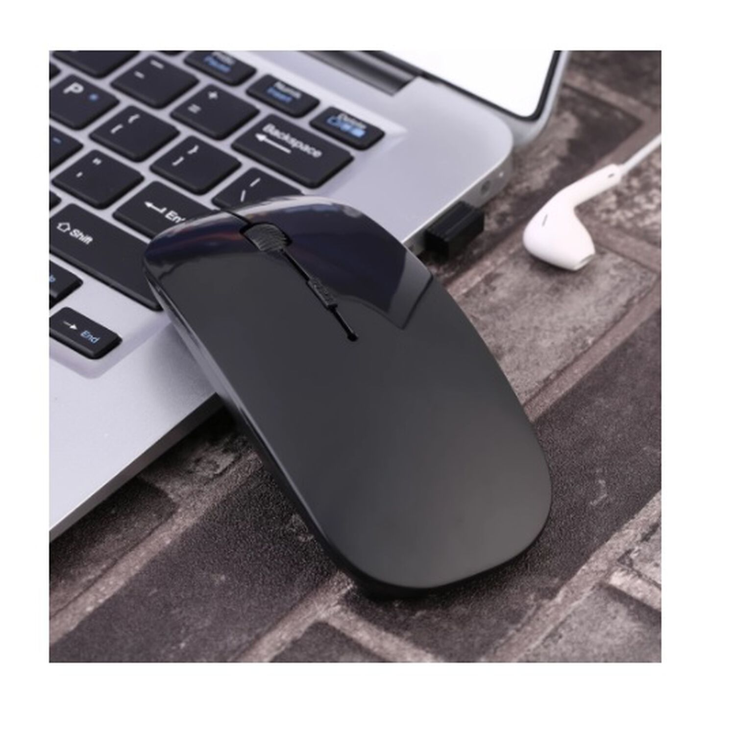 Mouse Raton Inal&aacute;mbrico Dpi Optico Slim Notebook Computador image number 5.0